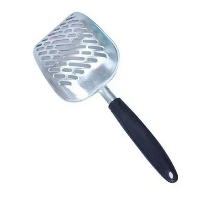 Nova lopatica za mačji pijesak Velika metalna lopatica za pijesak za Kitty Sifter s dubokom lopaticom i ergonomskom ručkom izrađenom od čvrstog aluminija