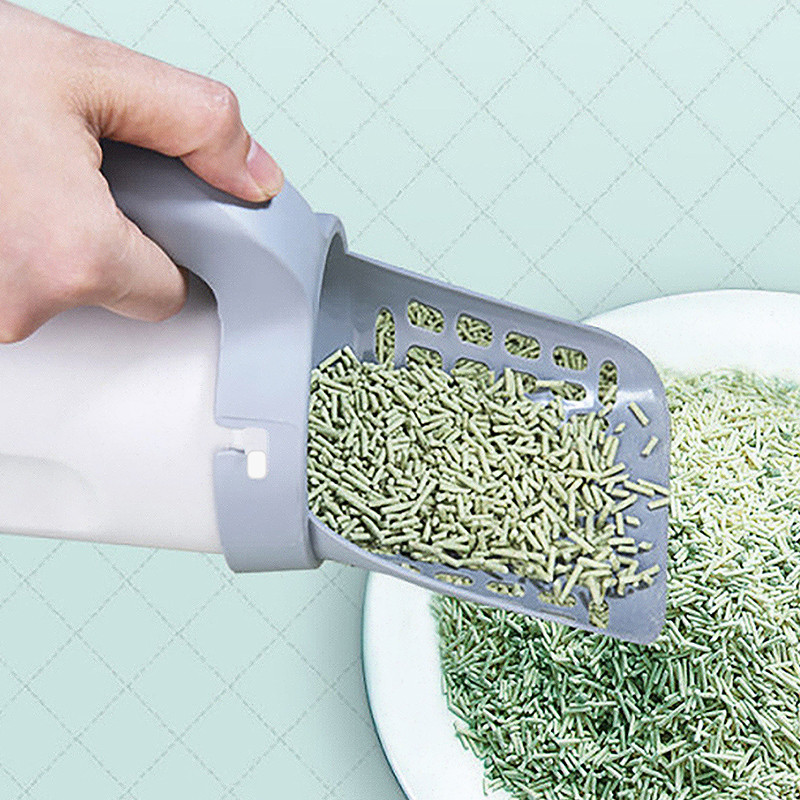 Prijenosna lopata za mačji pijesak Samočisteća lopatica za mačji pijesak s vrećicama za otpad Jednodijelni Alat za čišćenje kutije za mačji pijesak Potrepštine za kućne ljubimce