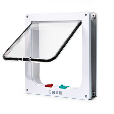 Pametna vrata za kućne ljubimce Sigurnosna brava s zaključavanjem u 4 smjera ABS plastika Vrata s preklopom za pse i mačke Upravljačka vrata s prekidačem smjera Oprema za male kućne ljubimce