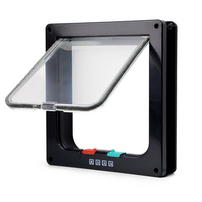 Pametna vrata za kućne ljubimce Sigurnosna brava s zaključavanjem u 4 smjera ABS plastika Vrata s preklopom za pse i mačke Upravljačka vrata s prekidačem smjera Oprema za male kućne ljubimce