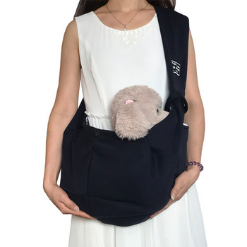 Pet Sling Carrier Soft Cat Carry Bag Puppy Messenger Bag Комфортни външни регулируеми чанти за през рамо Blet за носене на котенца кучета