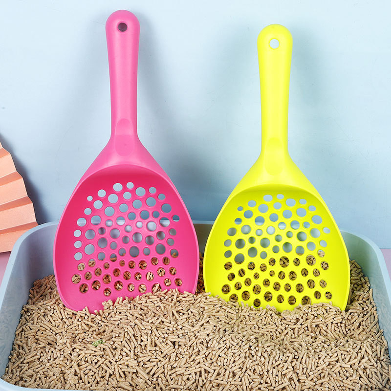 Lopata za mačji pijesak Izdubljeni alat za čišćenje kućnih ljubimaca Žlica za mačji pijesak Lopatica za mače Pas Mačka Sredstva za čišćenje pijeska Nasumične boje