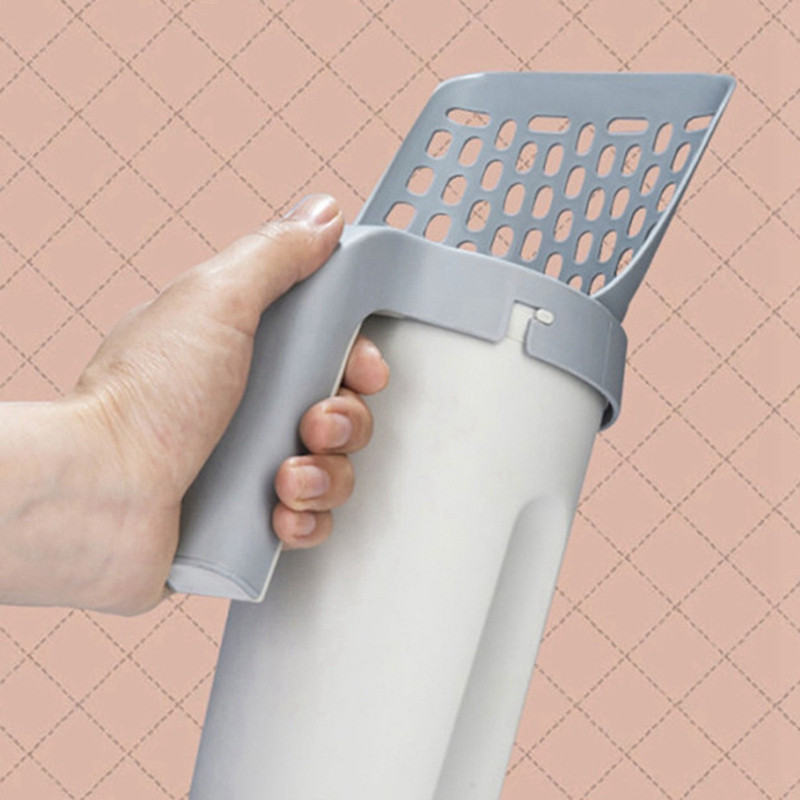 Lopatica za mačji pijesak velikog kapaciteta s ugrađenom vrećicom Lopata za mačke Vreća za čišćenje kućnih izmeta Alat za čišćenje mačića Pribor za kućne ljubimce