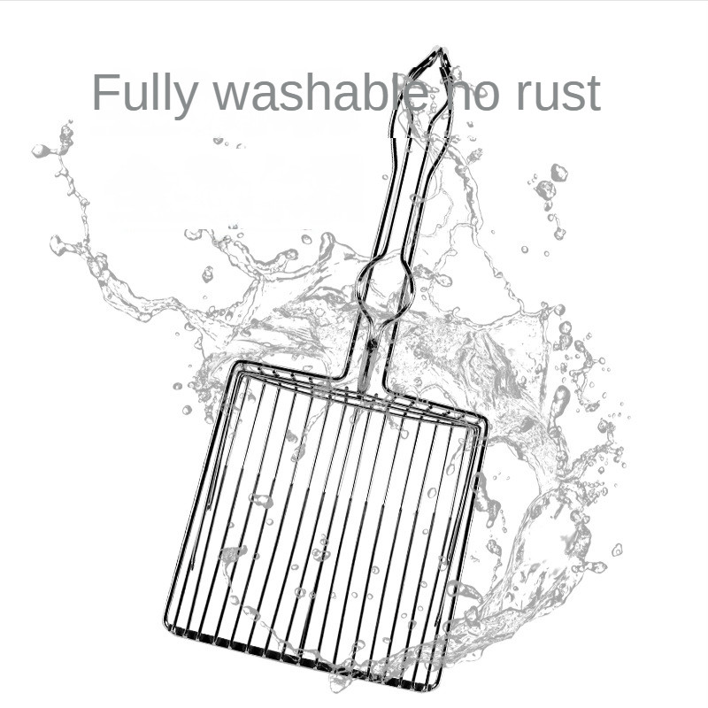 Lopata za mačji pijesak Metalna lopata s finim rupama Potrepštine za mačke Lopata za mačji izmet Nehrđajući mali otvor od tofua Bentonit Lopata za mačji pijesak Potrepštine za kućne ljubimce