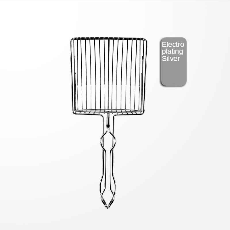 Lopata za mačji pijesak Metalna lopata s finim rupama Potrepštine za mačke Lopata za mačji izmet Nehrđajući mali otvor od tofua Bentonit Lopata za mačji pijesak Potrepštine za kućne ljubimce