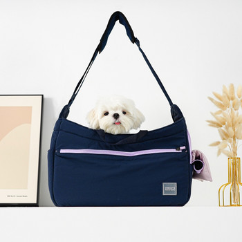 Pet Four Seasons Go Out Φορητή τσάντα γάτας με δίχτυ που αναπνέει Η τσάντα σκύλου μπορεί να κρατηθεί στο χέρι Διαγώνια τσάντα κατοικίδιων με έναν ώμο