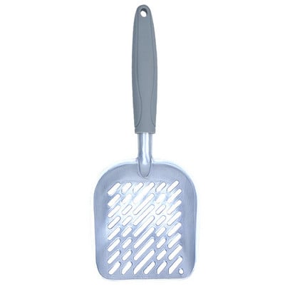 Kaķu smilšu karotes Lāpsta Kvalitatīvs izturīgs kaķu pakaišu lāpstiņš Alumīnija sakausējuma materiāls Pārnēsājams tīrīšanas rīks mājdzīvnieku suņu kaķim