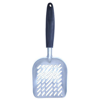 Kaķu smilšu karotes Lāpsta Kvalitatīvs izturīgs kaķu pakaišu lāpstiņš Alumīnija sakausējuma materiāls Pārnēsājams tīrīšanas rīks mājdzīvnieku suņu kaķim