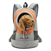 Mājdzīvnieku mugursoma New Out dubultā plecu pārnēsājama ceļojumu mugursoma āra mājdzīvnieku suņu pārnēsāšanas soma Kaķa priekšējā soma Elpojoša krūšu soma