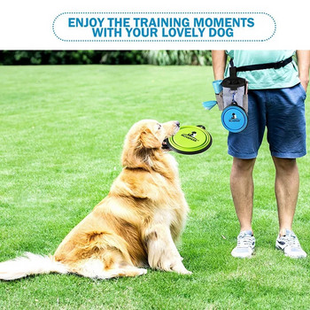 Оксфордска чанта за обучение на кучета с купа Комплект торбички за изпражнения за разходка на открито Джоб за дозатор за кученце Малко голямо животно Чихуахуа Ши Дзъ