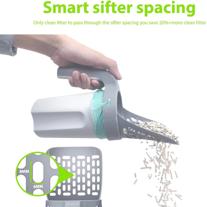 Mačji pijesak Lopata Lopatica Filter Očisti pješčanike WC Skupljač smeća Kutija za mačji pijesak Samočisteća oprema za mačke Pribor