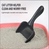 Kaķu pakaišu lāpsta sabiezināta plastmasas lāpsta mājdzīvnieku tualetes tīrīšanas līdzeklis kaķiem un suņiem Daudzfunkcionāla mājdzīvnieku lāpsta liela barības liekšķere Gatos