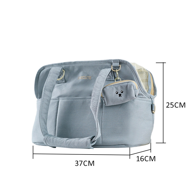 Jednostavna torba za pse Pamuk Jesen Zima Elegantna jednobojna mačka mačka Torbe na jedno rame Zec Malteški pas Torbe za mače