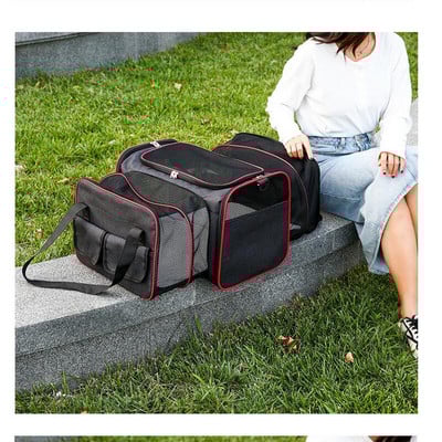 Višenamjenski Kavez za mačke velikog kapaciteta Udobno štene Sklopiva nosiljka Pas koji diše Torba koja se ne deformira Pribor za kućne ljubimce