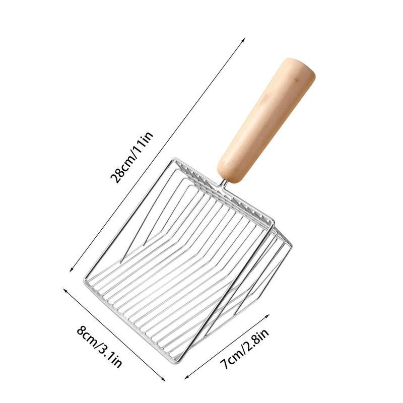 Lopatica za pijesak za mačke Duboka lopata Mala lopatica za pijesak za mačke Metalna lopatica za pijesak za mačiće Heavy Duty Cats Pooper duboka lopata za pijesak