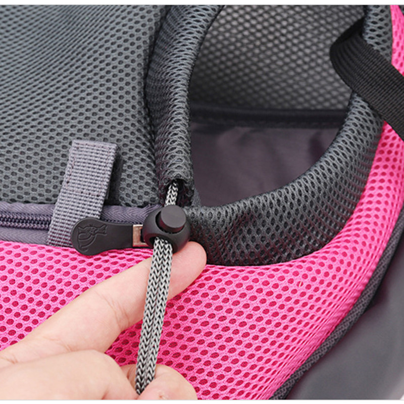 Ceļojumu suņu soma Elpojoša kaķu soma pārnēsājama rozā soma āra sietiņam Oksfordas mājdzīvnieku nēsāšanas siksnas rokassomiņas priekšējais vāks kucēnu izstrādājumi