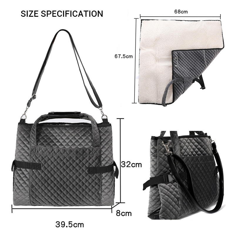 Odvojiva nosiljka za pse Modna prijenosna torba za pse za male pse Vanjska deka za nošenje kućnih ljubimaca Meka torba za nošenje za čivavu