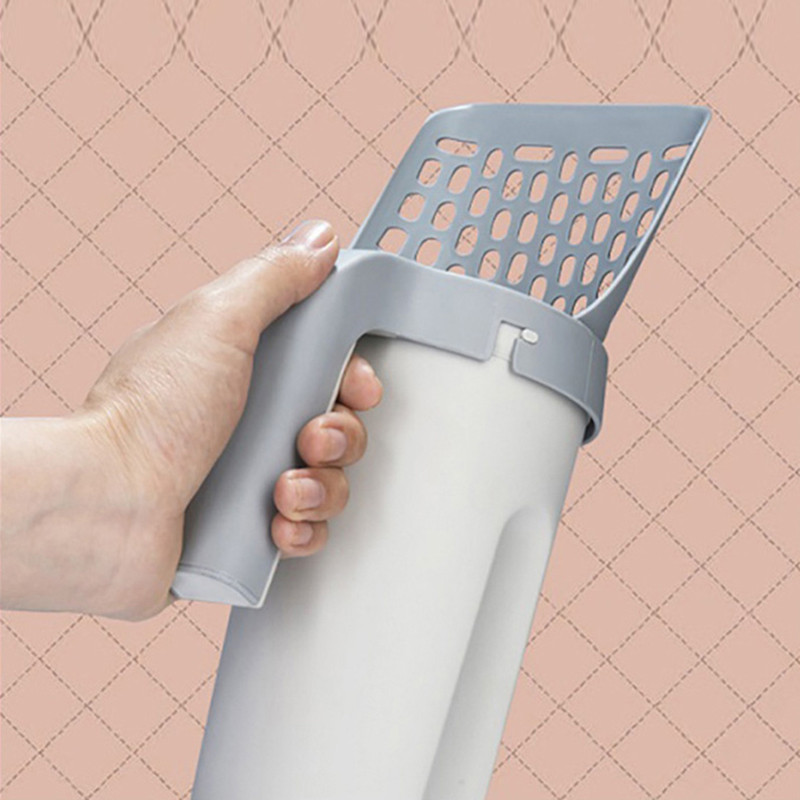 Kaķu pakaišu lāpsta 2-in-1 Kaķu pakaišu lāpsta ar pamatni Tīrīšana Kaķu pakaišu kastes lāpsta Kaķēnu tualetes tīrīšanas rīki Kaķu piederumi