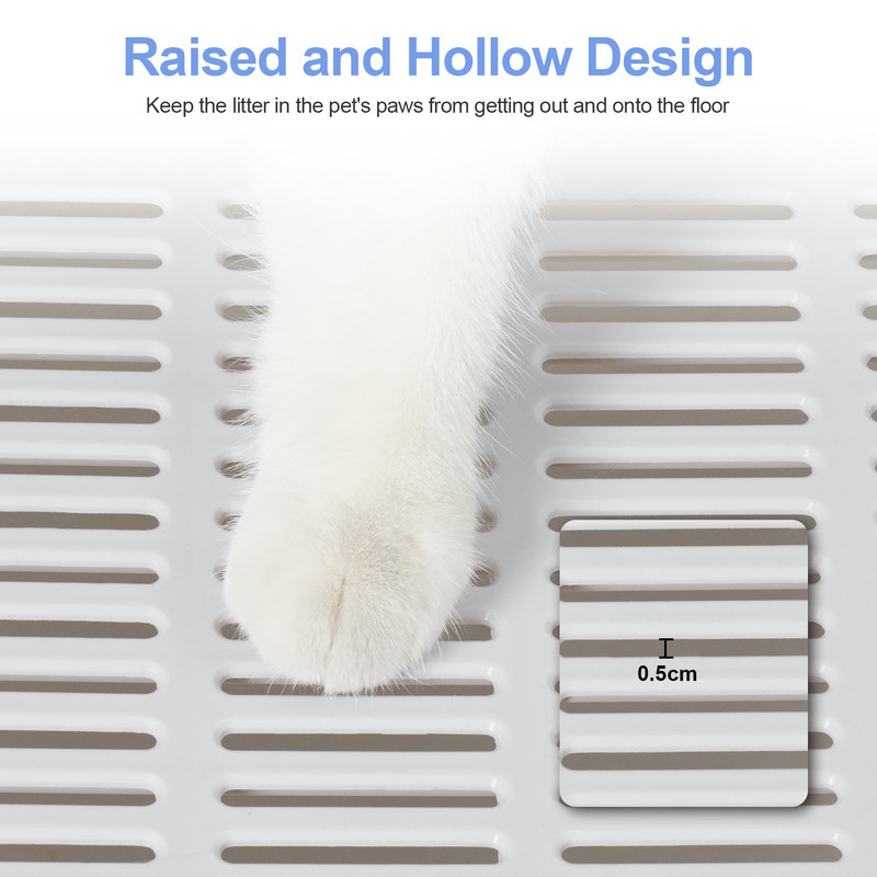 XXL didelės erdvės sulankstoma kačių kraiko dėžė su priekiniu įėjimu ir viršutiniu išėjimu su dėklu