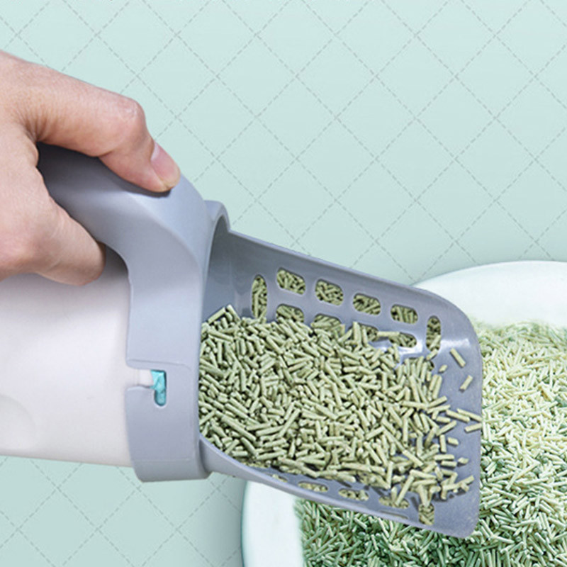 Jauns viengabalains kaķu pakaišu karotes filtru komplekts mājdzīvnieku tualetes pakaišu savācējs noņemams pārnēsājams plastmasas kaķu pakaišu tīrīšanas piederumi mājdzīvniekiem