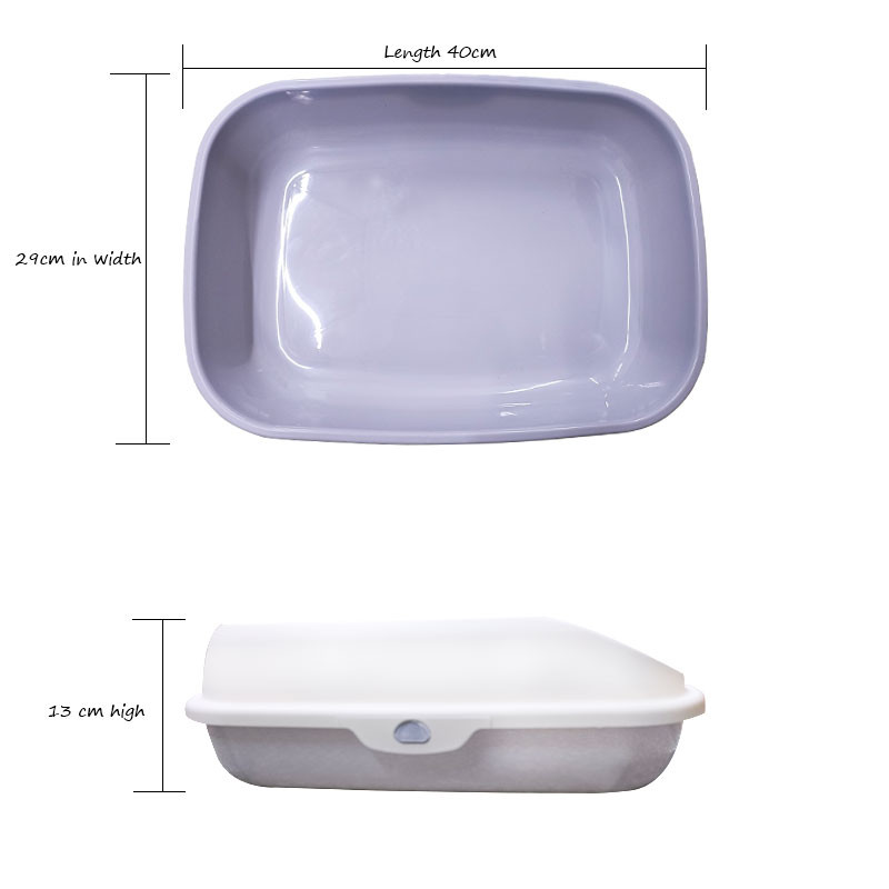 Visiškai nauja kačių kraiko dėžė, pusiau uždara didelės erdvės purslams atsparus smėlio stalas, nuimamas ir lengvai valomas kačiuko tualetas