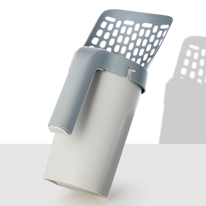 Lopata za mačji pijesak s vrećom za otpad. Lopata za mačke koja se sama čisti. Vreća za čišćenje kućnih ljubimaca. Alat za čišćenje mačića.