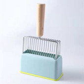 Liela kaķu pakaišu lāpsta, dziļā lāpsta ātri sijājošs smilšu sijātājs, garš un ērts rokturis, skaista un praktiska kaķu pakaišu lāpsta