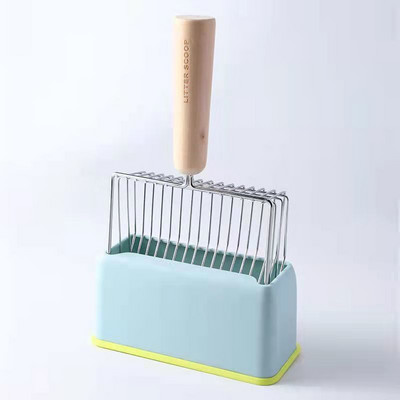 Liela kaķu pakaišu lāpsta, dziļā lāpsta ātri sijājošs smilšu sijātājs, garš un ērts rokturis, skaista un praktiska kaķu pakaišu lāpsta