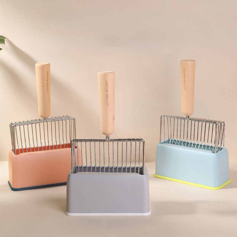 Liela kaķu pakaišu lāpsta, dziļā lāpsta ātri sijājošs smilšu sijātājs, garš un ērts rokturis, skaista un praktiska kaķu pakaišu lāpsta