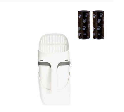 Urednija lopatica za mačke s držačem Lopatica za izmet za kućne ljubimce s odvojivom lopatom za procjeđivanje izmeta Lopata za sitanje mačjeg WC-a s kantom za smeće