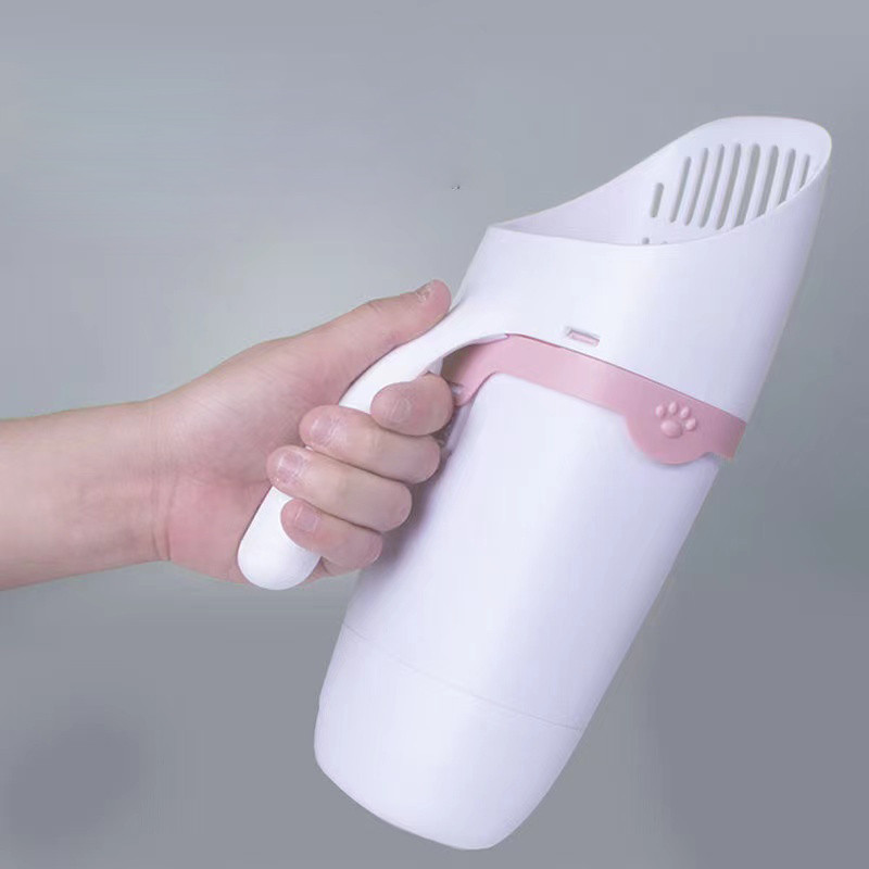 Urednija lopatica za mačke s držačem Lopatica za izmet za kućne ljubimce s odvojivom lopatom za procjeđivanje izmeta Lopata za sitanje mačjeg WC-a s kantom za smeće