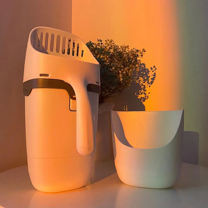 Urednija lopatica za mačke s držačem Lopatica za izmet za kućne ljubimce s odvojivom lopatom za procjeđivanje izmeta Lopata za sitanje mačjeg WC-a s kantom za smeće