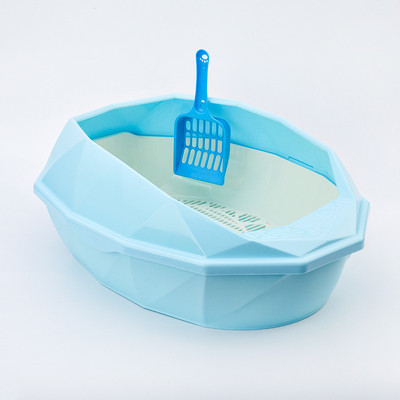 SUPREPET WC Noćna posuda Kutija za mačji pijesak WC oprema Zaštita od prskanja WC za kućne ljubimce Pse Puppy Plastični pladanj za mačke Kit za učenje mačjeg WC-a