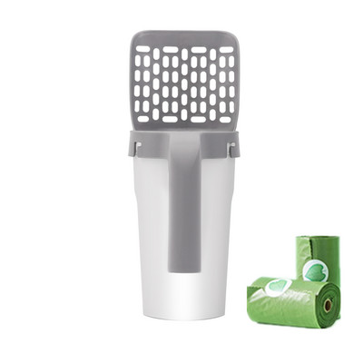 Integrirana lopatica za mačji pijesak Samočisteća kutija za mačji pijesak Lopata Kitty Toilet Clean Alat za pijesak Lopata za pijesak Pribor za mačke