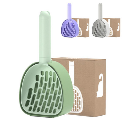 Suņu pakaišu lāpsta Daudzfunkcionāla dziļa, liela ietilpība kaķu pakaišu lāpsta ar turētāju mājdzīvnieku tīrīšanas piederumi