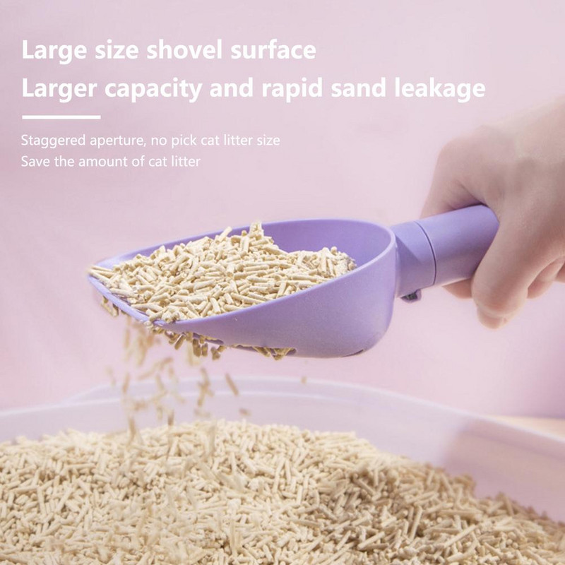 Suņu pakaišu lāpsta Daudzfunkcionāla dziļa, liela ietilpība kaķu pakaišu lāpsta ar turētāju mājdzīvnieku tīrīšanas piederumi