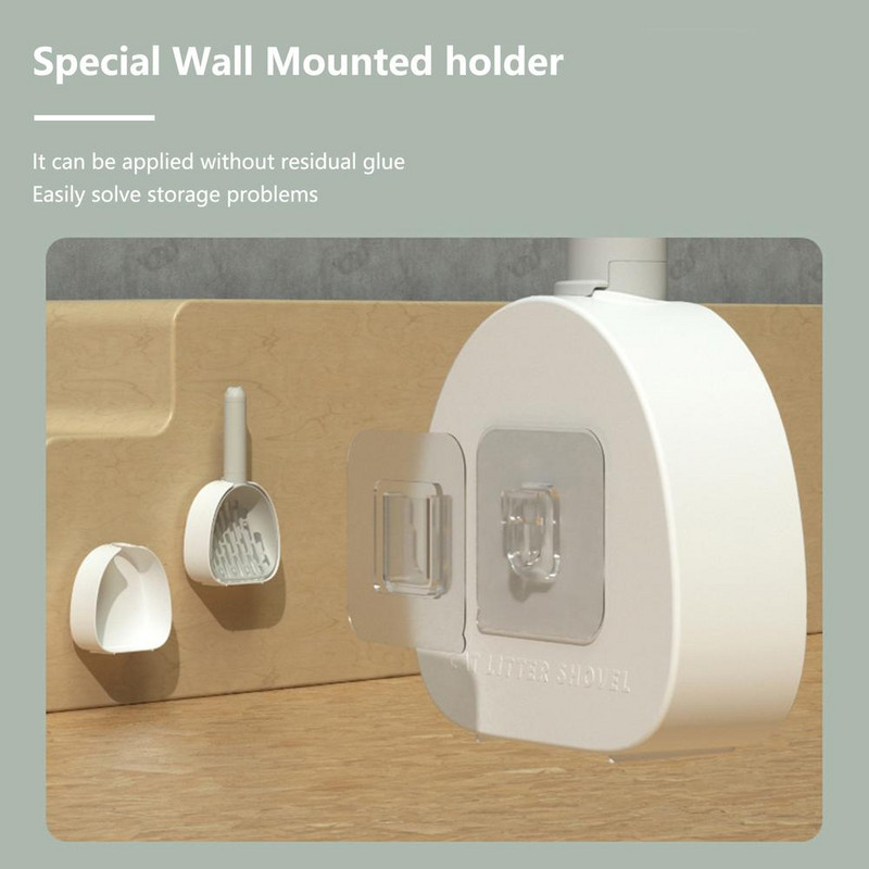 Suņu pakaišu lāpsta Daudzfunkcionāla dziļa, liela ietilpība kaķu pakaišu lāpsta ar turētāju mājdzīvnieku tīrīšanas piederumi