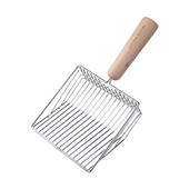 Lopata za mačji pijesak Velika metalna lopatica za mačji pijesak Drvena drška za čišćenje mačjeg WC-a Žlica za izmet Alati Sito Pribor za čišćenje kućnih ljubimaca