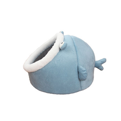 Daļēji slēgts ziemas uzturs silts kaķu ligzdas būris Four Seasons General Cat Villa karikatūra Noņemama mazgājama kaķu suņu mājdzīvnieku produkti