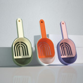 5/8 mm atstatums kaķu pakaišu lāpsta Kaķu kakas liekšķere Mājdzīvnieku tīrīšanas rīki Kaķu tualetes smilšu lāpstas Plastmasas kakas karote Gatos Accesorios