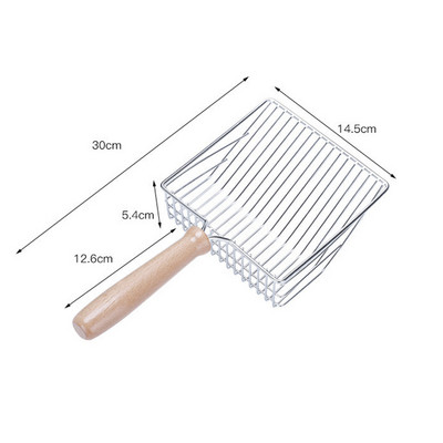 Metalni mačji otpad Lopata Čišćenje kućnih ljubimaca Mačka Velika lopata Filter Čišćenje mačjeg otpada Galvanizacija Čisti metal Bez ostataka