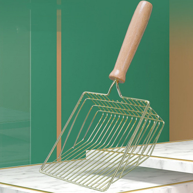 Metalni mačji otpad Lopata Čišćenje kućnih ljubimaca Mačka Velika lopata Filter Čišćenje mačjeg otpada Galvanizacija Čisti metal Bez ostataka