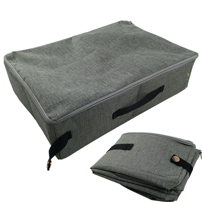 Sklopiva mačja putna kutija s pijeskom s poklopcem Vodootporna vanjska putna prijenosna toaletna školjka za kućne ljubimce, mace, psiće, mačke, pseći pijesak