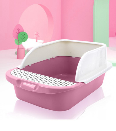 Odvojiva kutija za pijesak za mačiće WC školjka za kućne ljubimce Poluzatvoreni bazen za čišćenje mačaka Pješčanik protiv prskanja Pribor za mačke Predmeti za kućne ljubimce