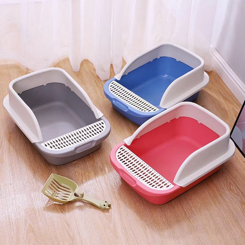 Odvojiva kutija za pijesak za mačiće WC školjka za kućne ljubimce Poluzatvoreni bazen za čišćenje mačaka Pješčanik protiv prskanja Pribor za mačke Predmeti za kućne ljubimce