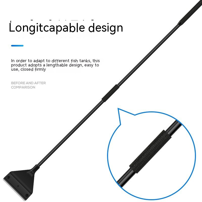 Alat za čišćenje akvarija s ravnim pijeskom za uklanjanje algi Strugač za dvostruku namjenu za uklanjanje algi iz stakla Kućni alat za čišćenje pribor za akvarij