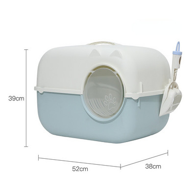 2022, novi, potpuno zatvoreni mačji WC Kutija za pijesak s dugim kanalom, pijesak, curenje pijeska, veliki koridor, bazen za mačji pijesak