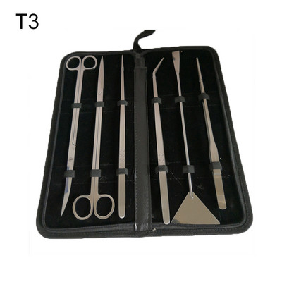 Akvārija rīku komplekts Pincetes Šķēres Nerūsējošais tērauds Tīrīšanas rīki Ūdensaugi Zivju tvertnes Akvārija piederumi