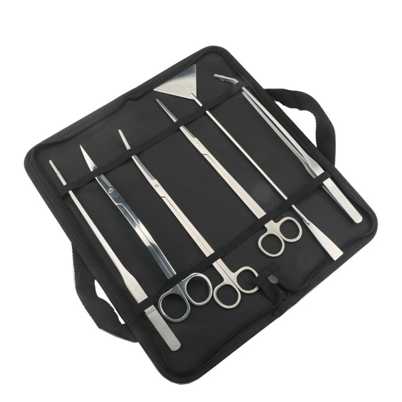 Akvārija rīku komplekts Pincetes Šķēres Nerūsējošais tērauds Tīrīšanas rīki Ūdensaugi Zivju tvertnes Akvārija piederumi