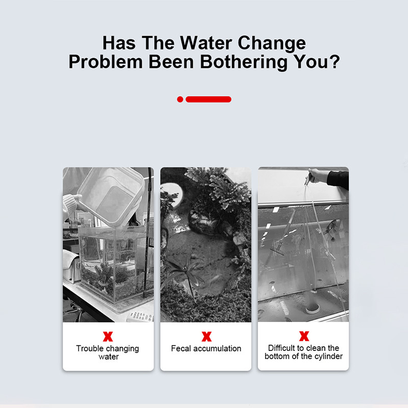 Alati za čišćenje pumpe za izmjenu vode za akvarij Mjenjač vode Čistač šljunka Sifon za akvarijum Filter za vodu Pumpa za regulaciju protoka vode